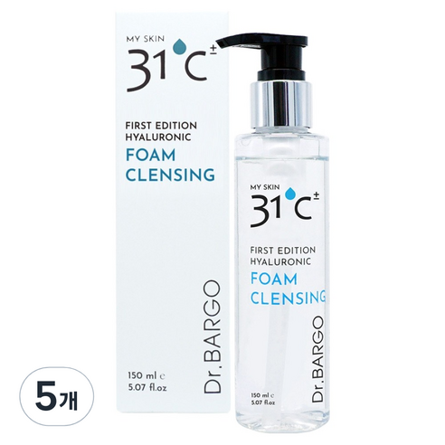 닥터바르고 퍼스트 에디션 히알루론산 폼클렌징, 150ml, 5개