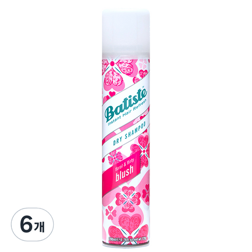 바티스트 드라이샴푸 블러쉬, 200ml, 6개