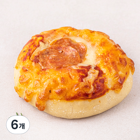 브로드카세 발효종 페페로니 베이글, 140g, 1개입, 6개