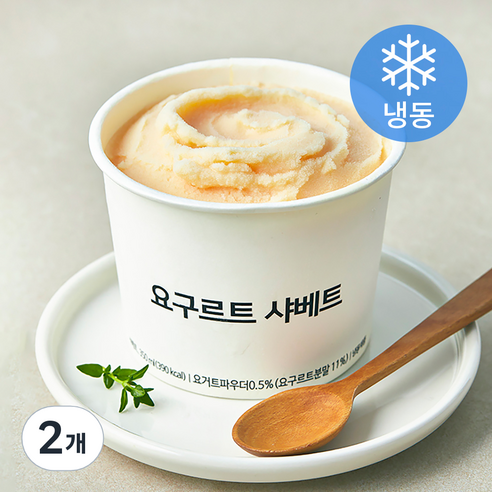 요구르트 샤베트 (냉동), 350ml, 1개입, 2개