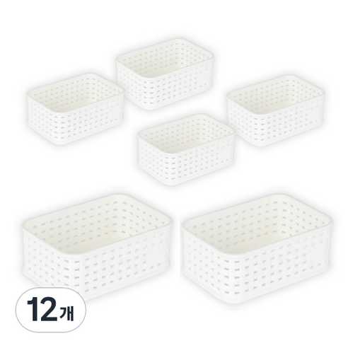 마이스타일 직T 바스켓 1호, 화이트, 12개