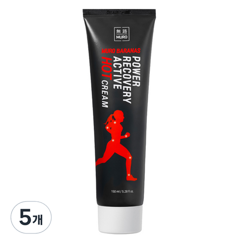 무로 바라나스 파워 리커버리 액티브 핫크림, 5개, 150ml