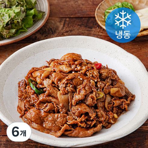 미드운 간장돼지불백 (냉동), 350g, 6개