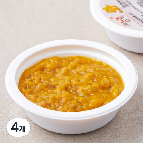 짱죽 단호박사과토핑, 혼합맛(단호박/사과), 100g, 4개