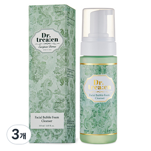 닥터트리엔 페이셜 버블 폼 클렌저, 3개, 150ml