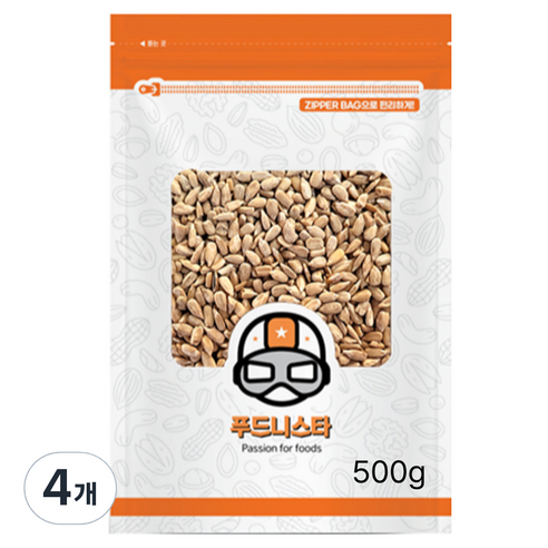 푸드니스타 해바라기씨, 4개, 500g