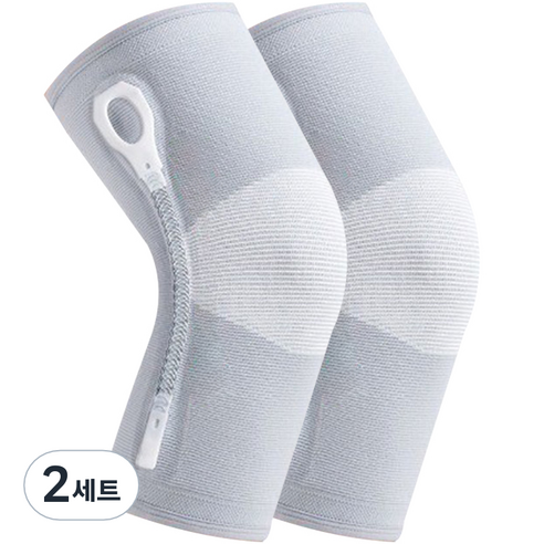 건강별밭 논슬립 씬 스프링 무릎 보호대 좌우 세트 그레이 XL, 2세트