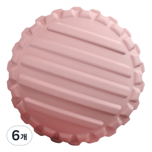 ACDI 스트레칭 마사지 3D 4포인트 마사지 볼 싱글, 6개, 핑크