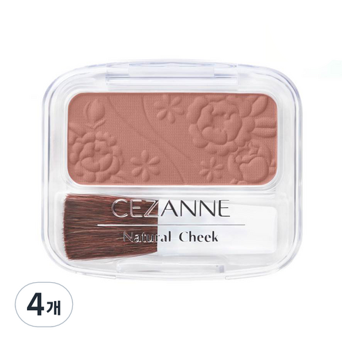 세잔느 내추럴치크N 팩트 블러셔 3.5g, 18 로즈베이지, 4개
