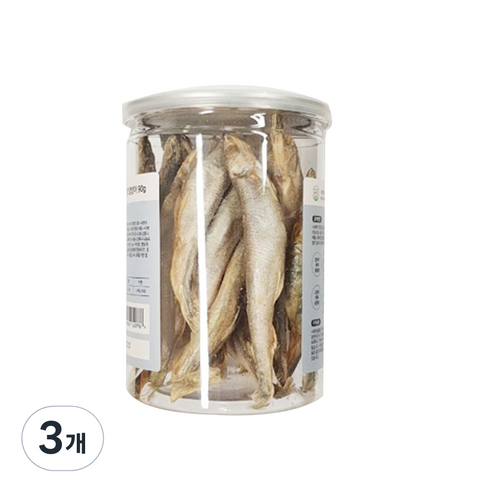 궁 강아지 대용량 동결건조 열빙어, 90g, 3개
