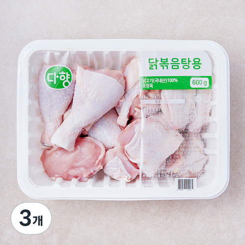 다향오리 닭볶음탕용 닭고기 (냉장), 3개, 600g