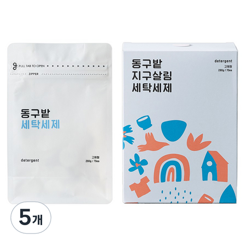 동구밭 세탁세제, 280g, 5개, 70개입
