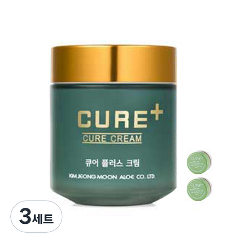 김정문알로에 큐어 플러스 크림 80g + 2X 크림 3.5g x 2p, 3세트