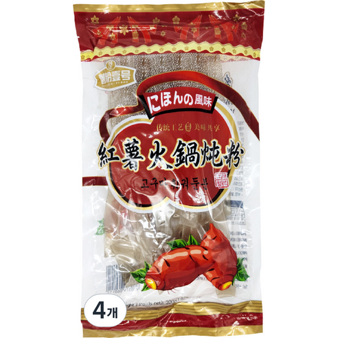 고구마 넙적당면, 300g, 4개