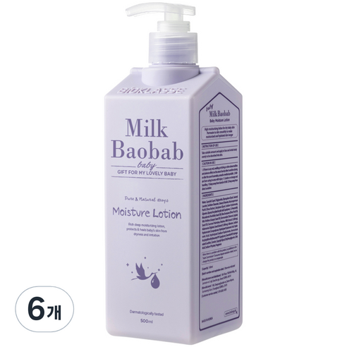 비오클라쎄 밀크바오밥 베이비 모이스처 고보습 로션, 500ml, 6개