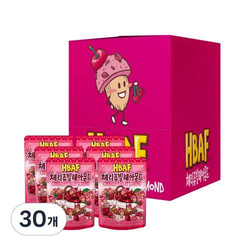 바프 체리쥬빌레 아몬드, 40g, 30개