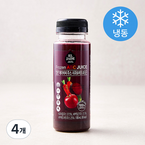 엘제이드 얼린 에이비씨주스 사과 & 비트 & 당근 (냉동), 180ml, 4개
