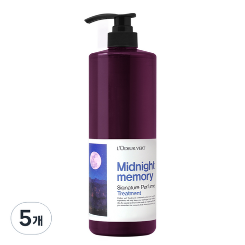 로더베르 시그니처 퍼퓸 트리트먼트 미드나잇메모리 1000ml, 5개