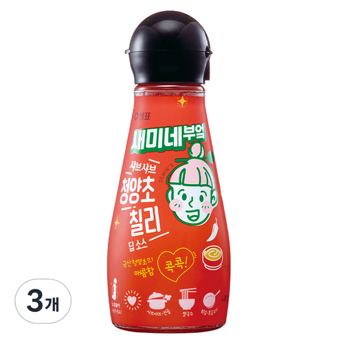 새미네부엌 샤브샤브 청양초 칠리 딥소스, 285g, 3개