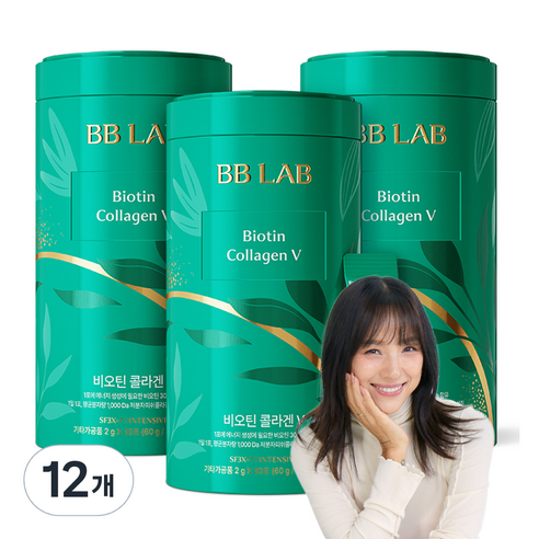 뉴트리원 비비랩 비오틴 콜라겐V 30p, 60g, 12개