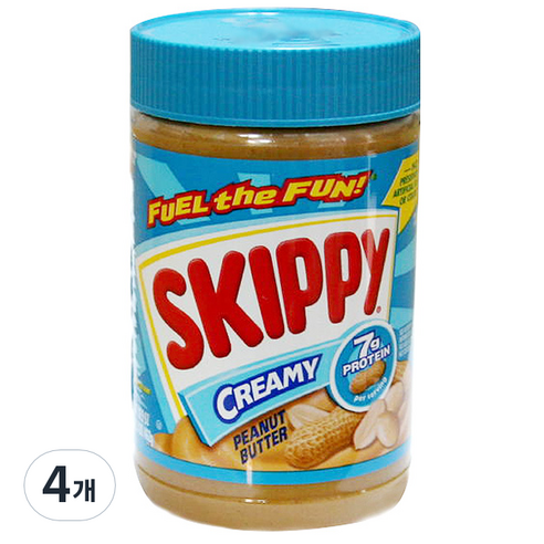 스키피 땅콩버터 크리미, 462g, 4개