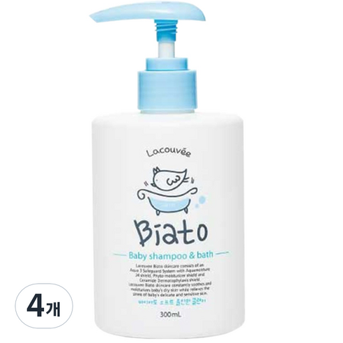라꾸베 바이아토 소프트올인원클렌져, 300ml, 4개