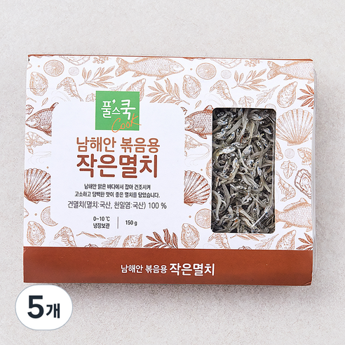 풀스쿡 남해안 볶음용 작은멸치, 150g, 5개