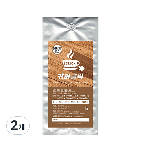 커피클릭 EXPRESS GOLD 분쇄 커피, 200g, 2개, 더치