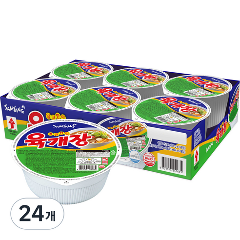 삼양 육개장 컵라면 트레이 86g, 24개