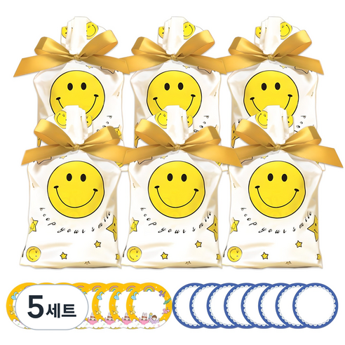 스마일 간식 선물세트, 간식 9종 6P + 스티커16P, 5세트