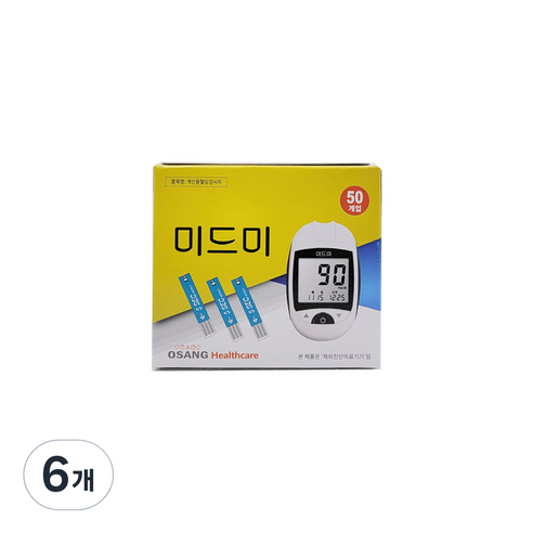 미드미 인포피아 혈당시험지 50개입, 6개