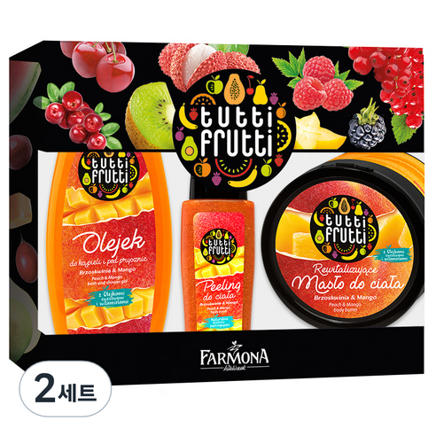 파모나 피치 망고 바디케어 3종 세트, 2세트