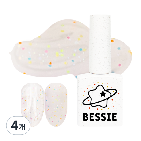 베씨 Y2K COSMIC 컬렉션 젤네일, GL36 상큼한 설탕, 11ml, 4개