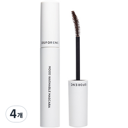 포렌코즈 무드 워셔블 마스카라 롱앤컬 8g, 02 코지브라운, 4개