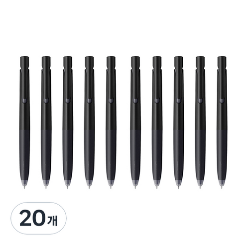 제브라 블렌 젤잉크팬 0.5mm, 블랙바디 + 블랙잉크, 20개