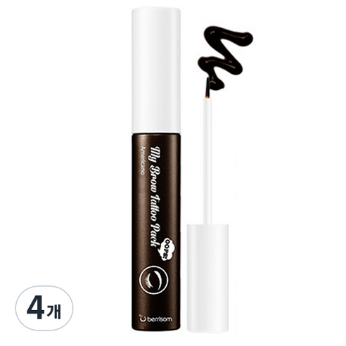 베리썸 브로우 타투팩 아이브로우 10g, 아메리카노, 4개