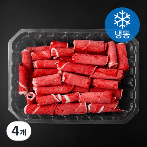 푸드랩플러스 호주산 양지 샤브샤브용 (냉동), 4개, 800g