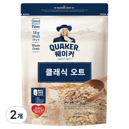 퀘이커 클래식 오트 시리얼