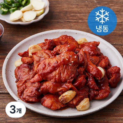 마니커 연탄 닭불고기 매운맛 (냉동), 500g, 3개