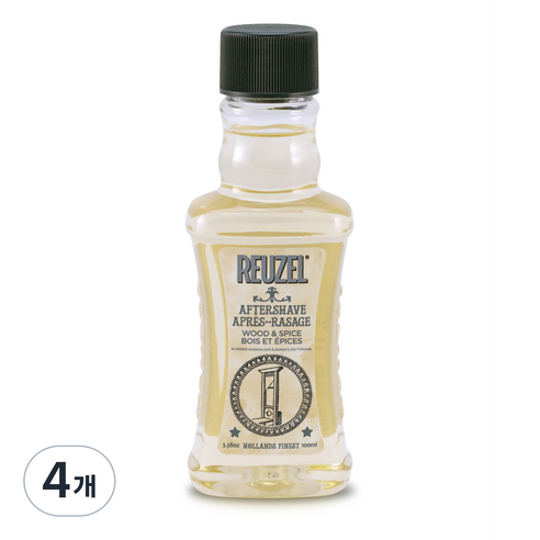 리우젤 에프터 쉐이브 스킨 우드향, 100ml, 4개