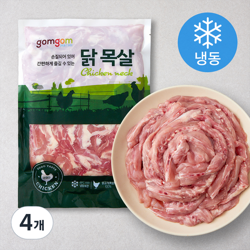 곰곰 닭 목살 (냉동), 1kg, 4개