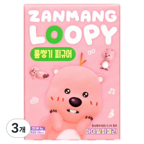 아이코닉스 잔망루피 피규어 랜덤발송 캔디, 9g, 3개