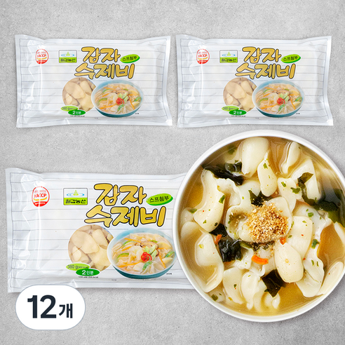 칠갑농산 감자수제비 2인분, 380g, 12개