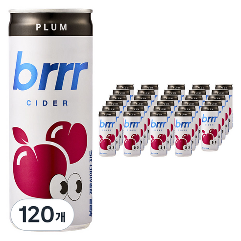 부르르 제로사이다 자두, 250ml, 120개