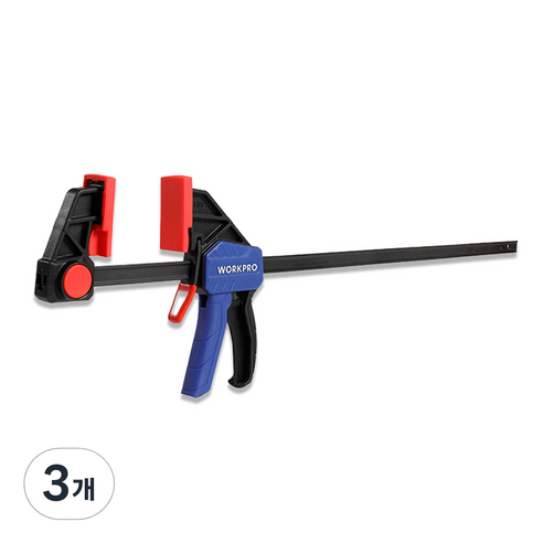 워크프로 퀵 F타입 클램프 450mm, 3개