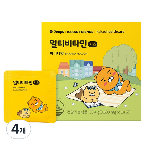 덴프스 카카오 멀티비타민 키즈 14p, 50.4g, 4개