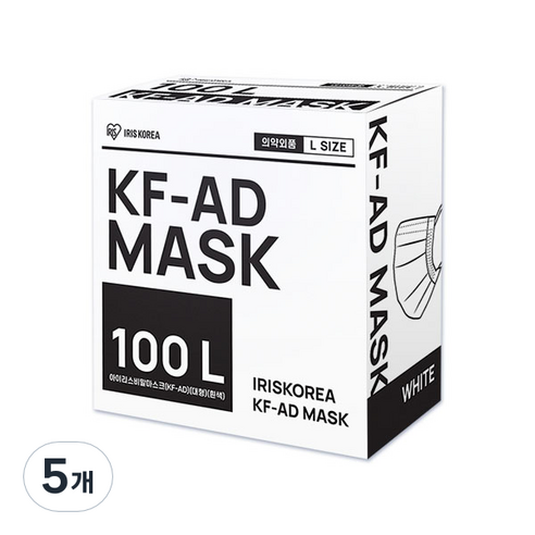 아이리스 비말 마스크 대형 KF-AD, 100개입, 5개