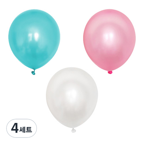 파티 이벤트 펄 풍선 20p 세트, 베이비톤, 4세트