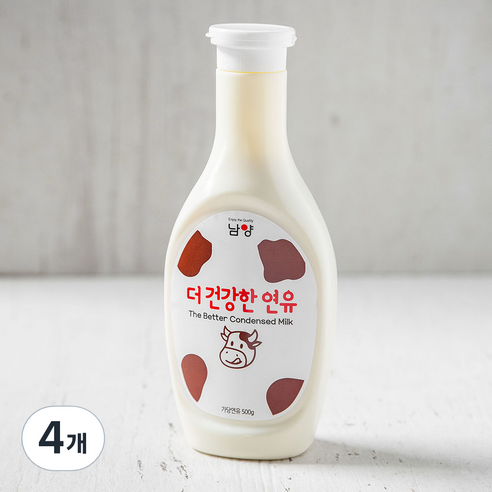 남양유업 더건강한 연유, 500g, 4개
