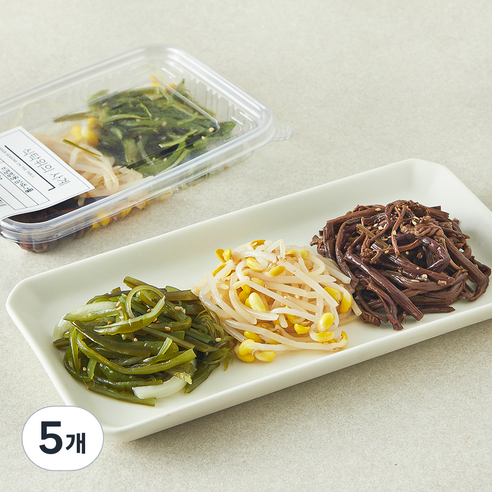 식탁위의사계 비빔밥용 삼색나물, 100g, 5개